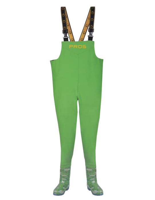 Women's pant-shoes with a timeless design and interesting colours. Chest waders model SB01-D