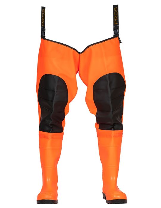 Thigh waders  model WRM02 FLUO yellow orange