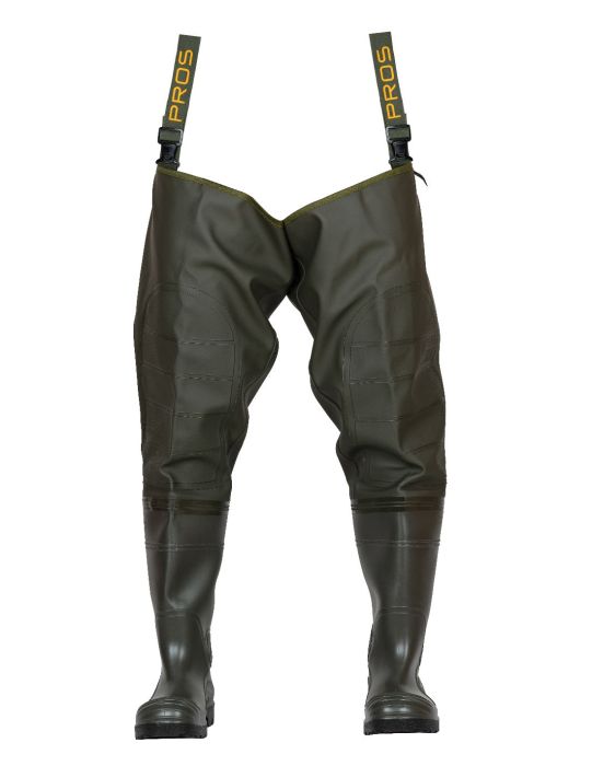 Thigh waders WRM02B model with an anti-puncture insert