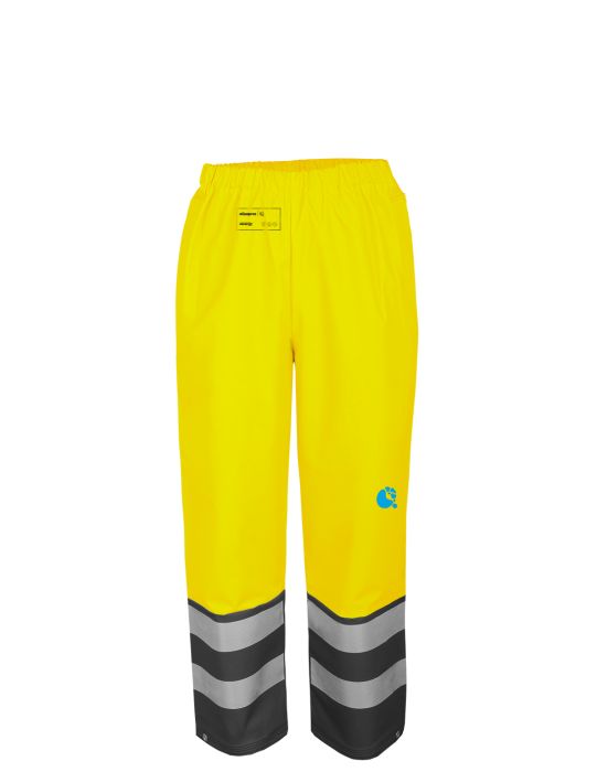 Pantalones de alta visibilidad modelo 4286 bicolor a la cintura, protegen del viento y de la lluvia