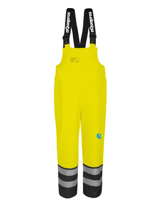 Pantalón con peto de alta visibilidad modelo 4287 bicolor con peto para trabajar en condiciones atmosféricas malas