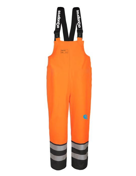 Pantalón con peto de alta visibilidad modelo 4287 bicolor con peto para trabajar en condiciones atmosféricas malas