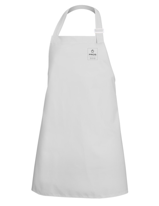 Front apron made of material that retains its properties even when working in low temperatures