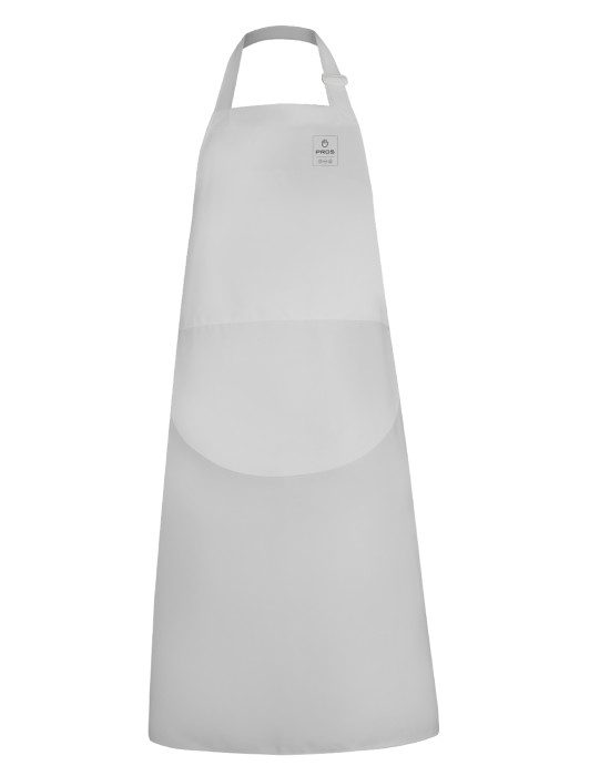 Front apron with adjustable neck strap length with increased resistance to enzymes, digestive juices and disinfectants