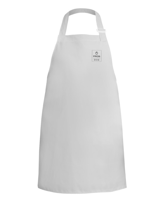 Knee-length front apron with a wide range of applications.