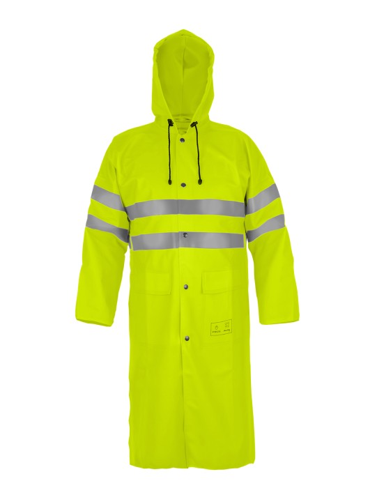 Warning coat model 1102 made with double-sided welding technique, which effectively increases the strength of the seams