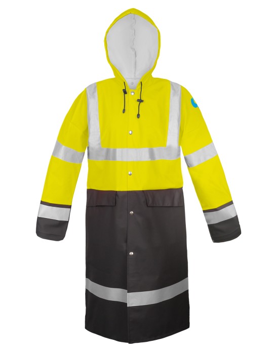 Raincoat, waterproof, watertight, Warning coat model 4288, pros, ajgroup, aquapros